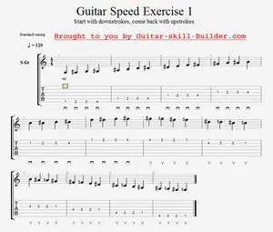 guitar speed exercise 1