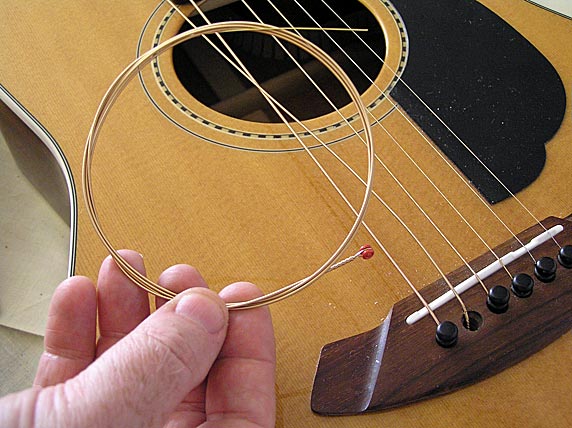 Restringing An Acoustic Guitar